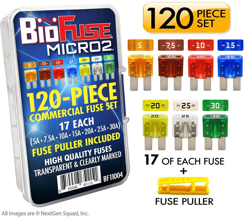 BIOFUSE مجموعة الفيوزات الأوتوماتيكية BioFuse Micro2 المكونة من 120 قطعة مع أداة سحب الفيوزات - Image 3