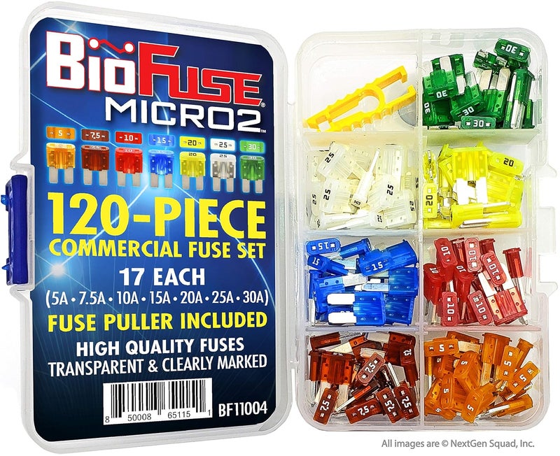 BIOFUSE مجموعة الفيوزات الأوتوماتيكية BioFuse Micro2 المكونة من 120 قطعة مع أداة سحب الفيوزات - Image 4