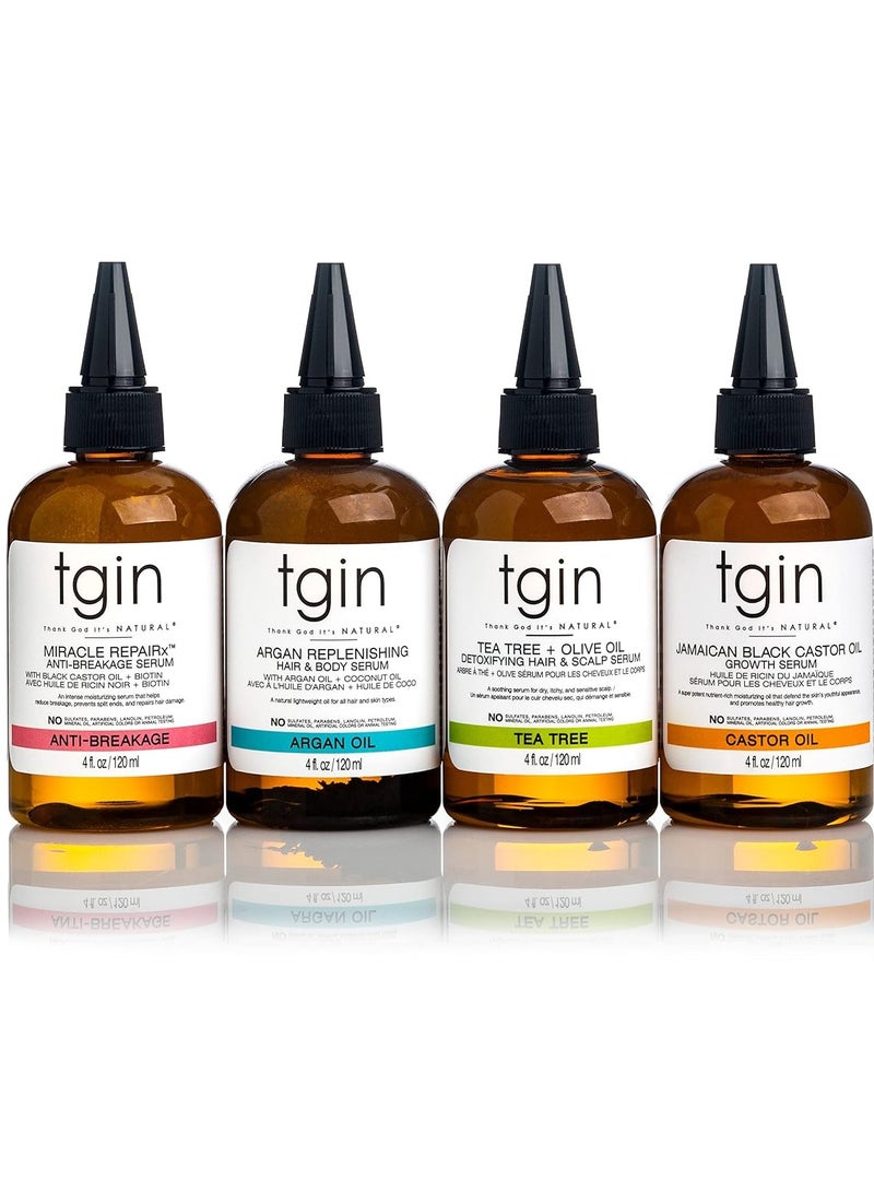 Tgin Thank God It's Natural tgin Jamaican Black Castor Oil, Hair & Body Serum - 4oz - Image 2