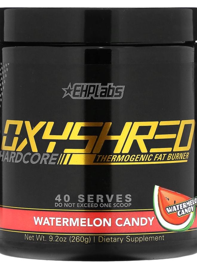 EHPLabs OxyShred Hardcore Thermogenic Fat Burner Watermelon Candy 9.2 oz (260 g)