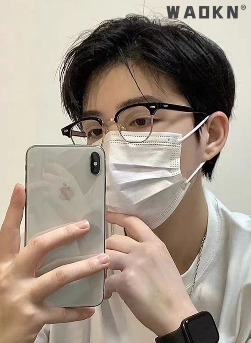 WAOKN Anti Blue Clight Glasses Suitable for Men and Women Reading UV Protection Eye Fatigue Prevention Computer Reading Games and TV, Anti-blue & Anti eyestrain, Metal Filter Blue-light Eyewear Gaming Glass  - Image 4