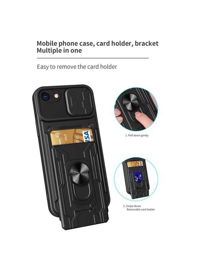 S-TOP Case For iPhone SE 2022 / SE 2020 / 8 / 7 Sliding Camshield Card Phone Case - Image 5