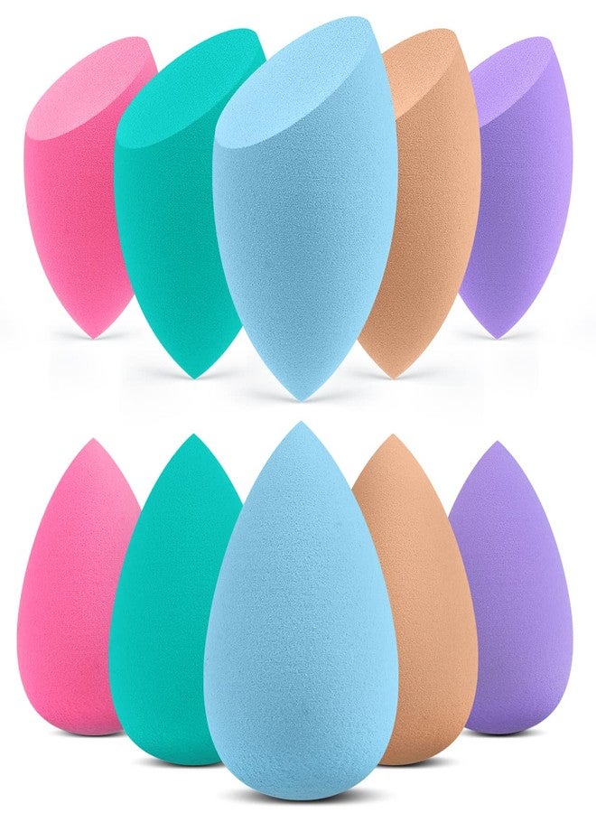 InnoGear Makeup Sponge, 10 Pcs Makeup Sponges Blender Set Beauty Cosmetic Foundation Blending Applicator Puff, Flawless for Liquid Cream Powder (Multicolor 1) - Image 1