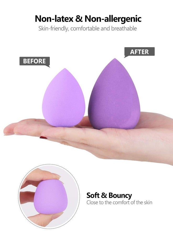 InnoGear Makeup Sponge, 10 Pcs Makeup Sponges Blender Set Beauty Cosmetic Foundation Blending Applicator Puff, Flawless for Liquid Cream Powder (Multicolor 1) - Image 4