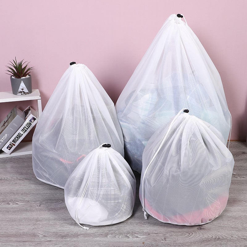 Large Mesh Laundry Bag with Drawstring Fine mesh 