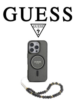 Back Case for iPhone 16 Pro Max, supports MagSafe wireless charging, camera bumper, Clear dark black, original design approved by GUESS, designed in France. By CG MOBILE - pzsku/Z7FEB1913495F1D540CEBZ/45/_/1731856896/e578e302-8a5a-4737-8816-fdd0f615bdc7