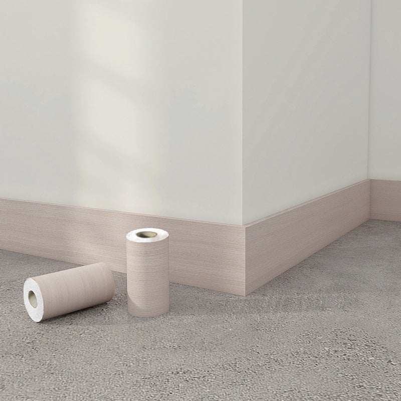 Wood Grain Waist Line Skirting Line Self-Adhesive Sticker Corner Line Door Frame Decorative Strip 10 Meters Refurbished Waterproof Moisture-Proof Sticker - Image 1