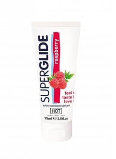 Super glide Medicated Water Lubricant, Raspberry Flavor, 75 ml