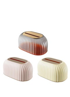 Acrylic Ribbed Tissue Box