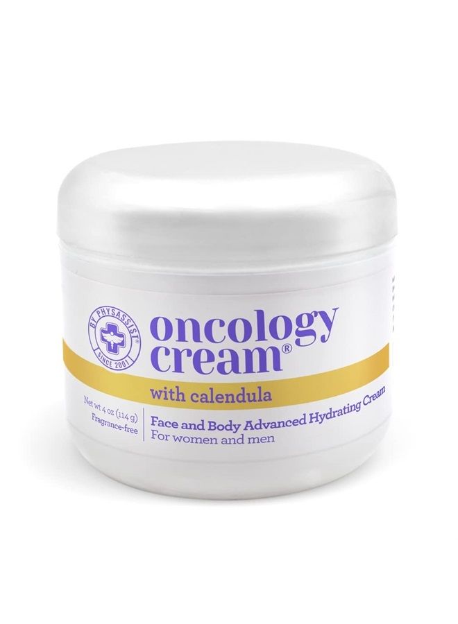 PhysAssist Oncology Calendula Cream Face & Body Advanced Hydrating Cream, for Men & Women after Radio or Chemo. 4 oz jar. - Image 1