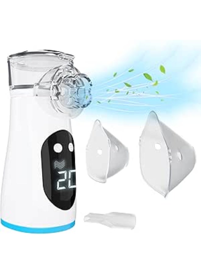 جهاز استنشاق ذكي محمول وقابل للشحن – تذرير أتوماتيكي وشاشة LED رقمية – عملي للكبار والأطفال في المنزل والسفر - Image 1