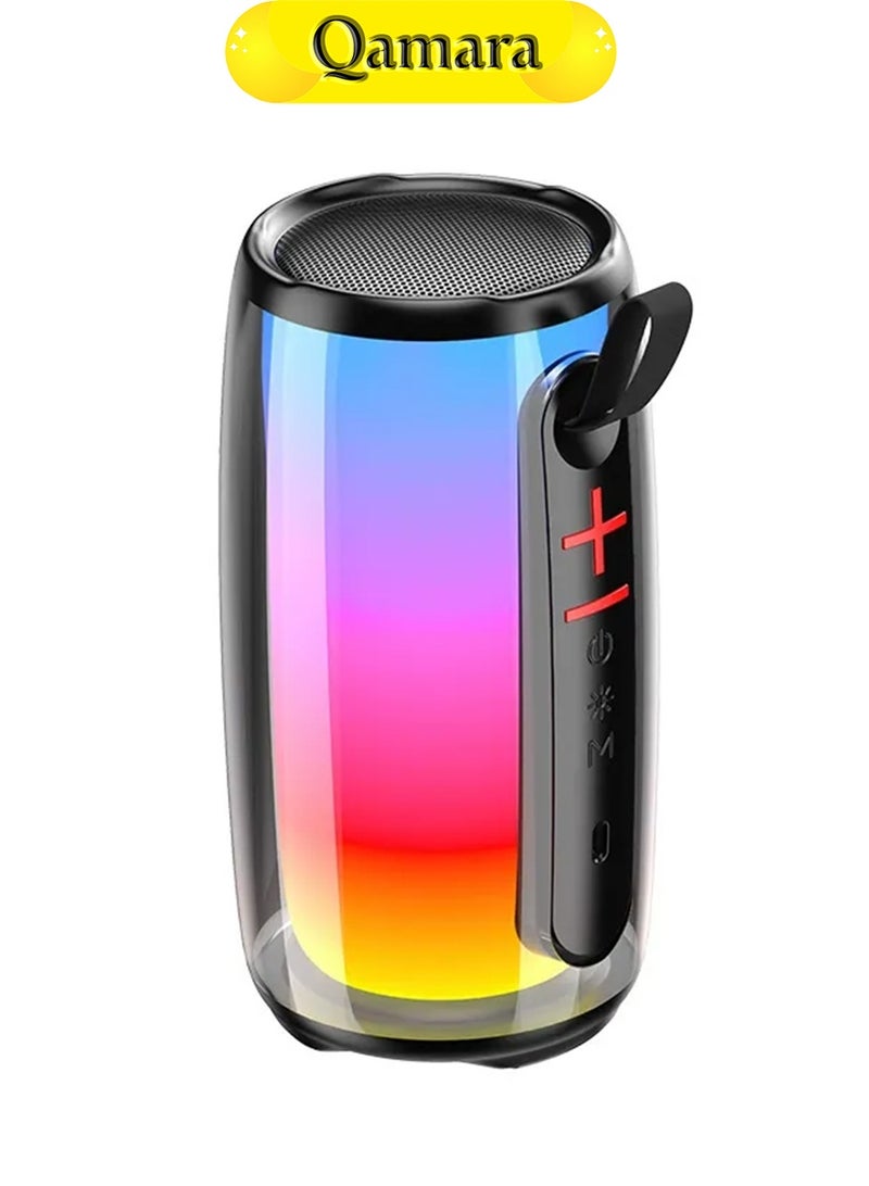 QAMARA Portable Bluetooth Speaker with RGB Light Effects, 30 Hours Playtime, Ideal for Outdoors, Home Parties, and Travel - Image 1