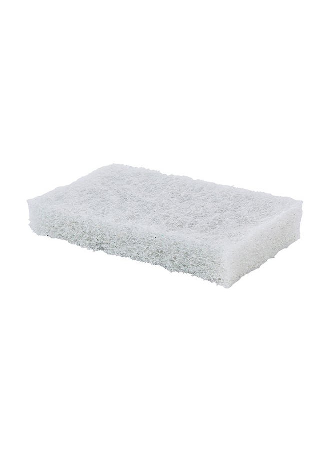 Restaurantware Restaurantware-RW Clean 6 x 3.5 Inch Scouring Pads, 10 Multi-Purpose Scrub Pads - Not Abrasive, Heavy-Duty, White Nylon Scrub Pads For Cleaning, For Cleaning Or Scrubbing, Versatile  - Image 3