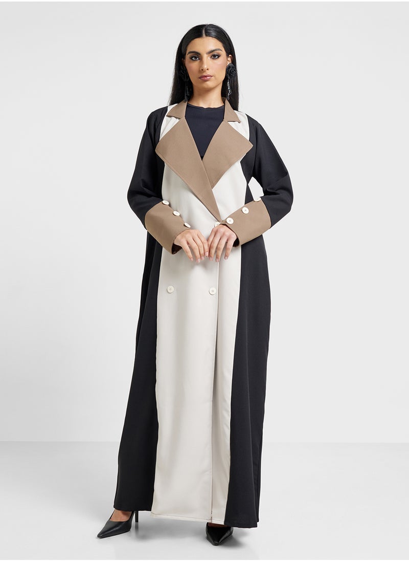 Khizana - Trench Abaya With Sheila - Image 1