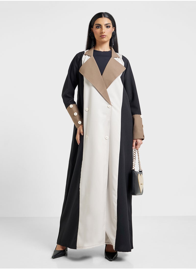 Khizana - Trench Abaya With Sheila - Image 1