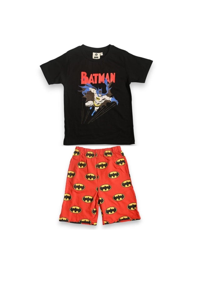 باتمان طقم تيشيرت وشورت للأولاد من باتمان - Image 1