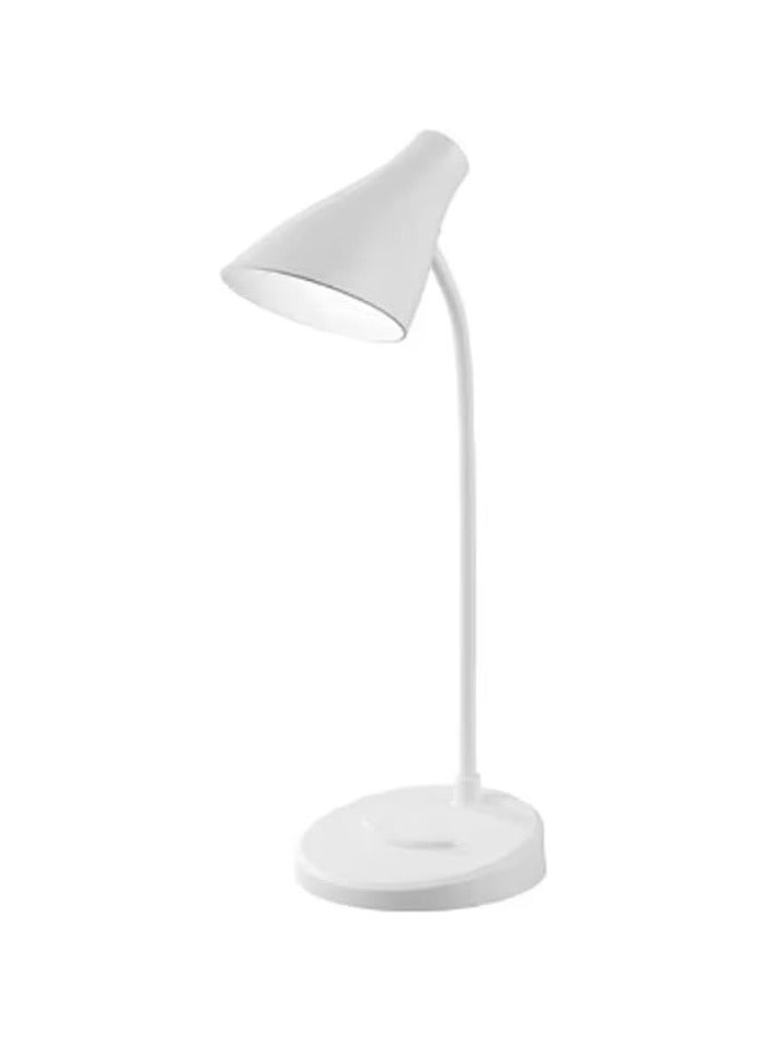 مصباح مكتب لحماية العين، مصباح مكتب LED للطلاب، مصباح مكتبي لغرفة النوم، مصباح مكتبي بجانب السرير، مصباح مكتبي للدراسة والقراءة (اللون: ابيض) - Image 1