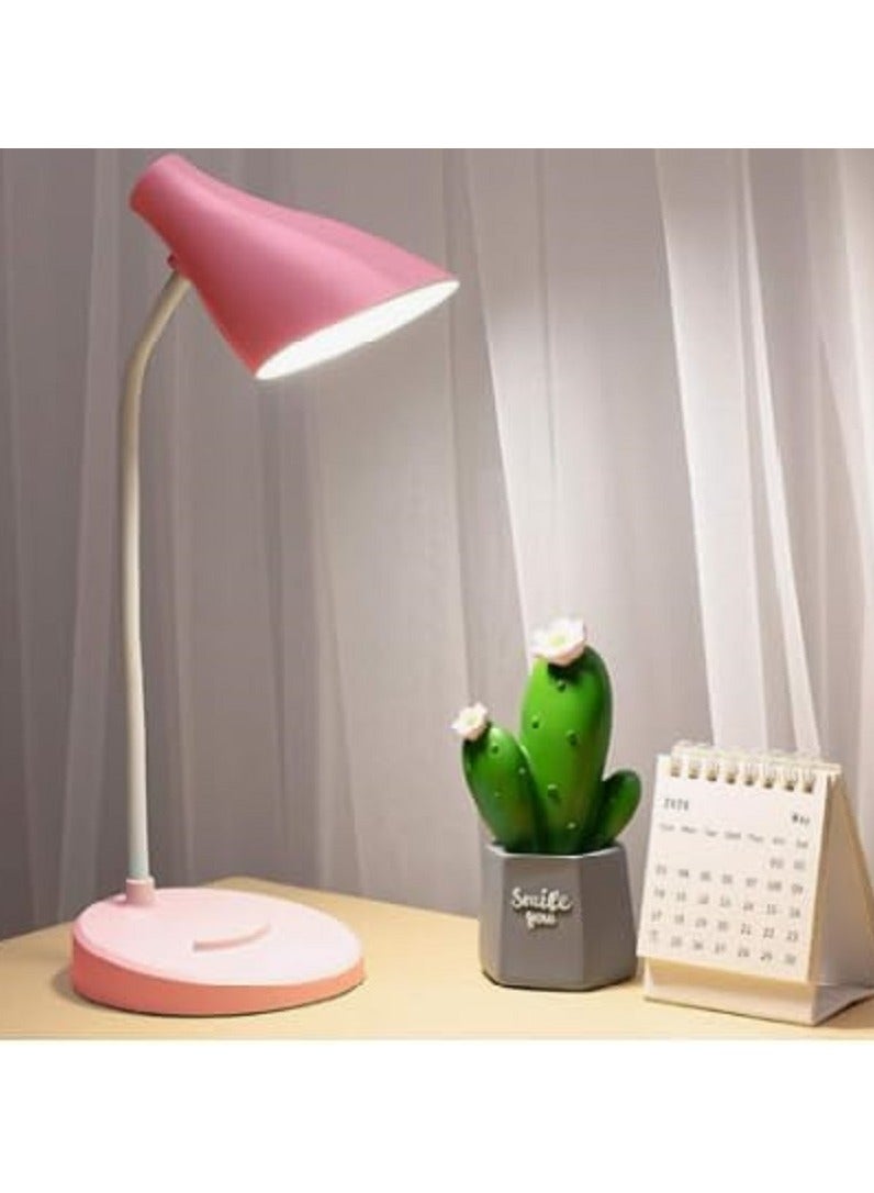 مصباح مكتب لحماية العين، مصباح مكتب LED للطلاب، مصباح مكتبي لغرفة النوم، مصباح مكتبي بجانب السرير، مصباح مكتبي للدراسة والقراءة (اللون: ابيض) - Image 3