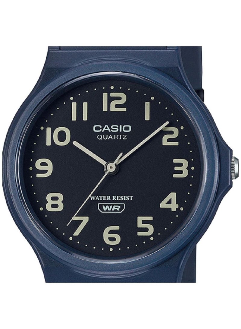 CASIO Casio Unisex Watch Classic Casual Analog Black Dial Resin Band MQ-24UC-2BDF - Image 2