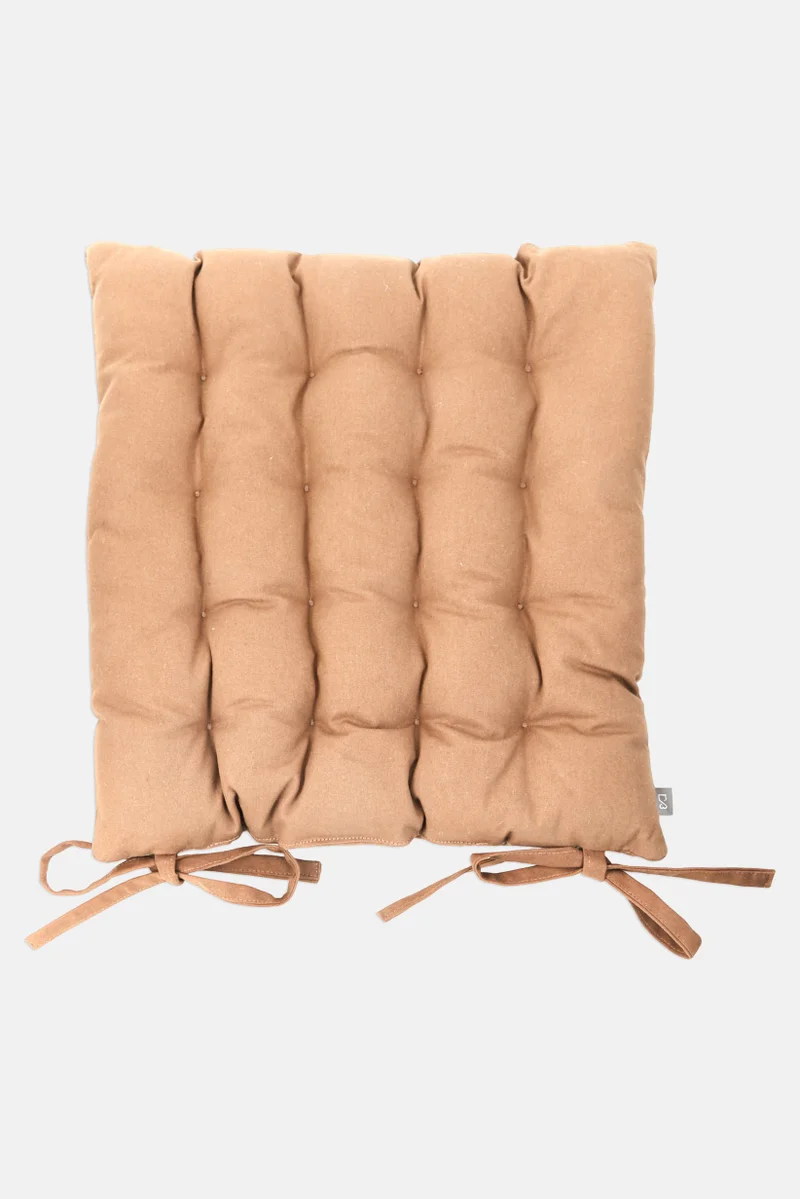 موي موتشو Velvet Chair Cushion 40 x 40 cm, Brown