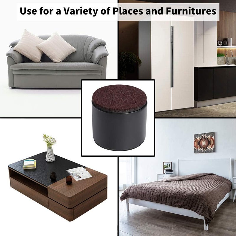 Self Adhesive Bed and Furniture Risers，Lift Furniture Risers Steel Bed Risers to Heavy Furniture or Beds Self-Adhesive Furniture Chair Table Risers - Image 3