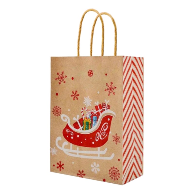 Kibsons Christmas Gift Bag Sleigh With Gifts 27x21x11cm - Image 2