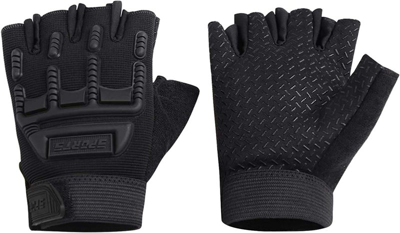 Leng Ke 2 Pairs Half Finger Cycling Gloves for Men and Women - Breathable, Non-Slip, Shockproof - Image 3