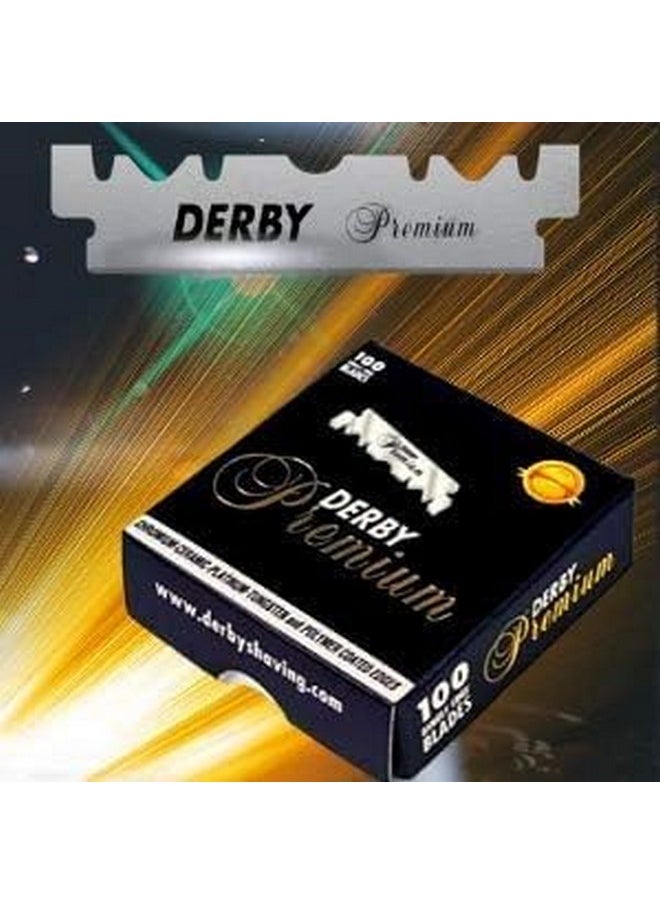 ديربي - شفرات حلاقة Derby Premium ذات الحافة الواحدة للحلاقة المستقيمة - Image 1