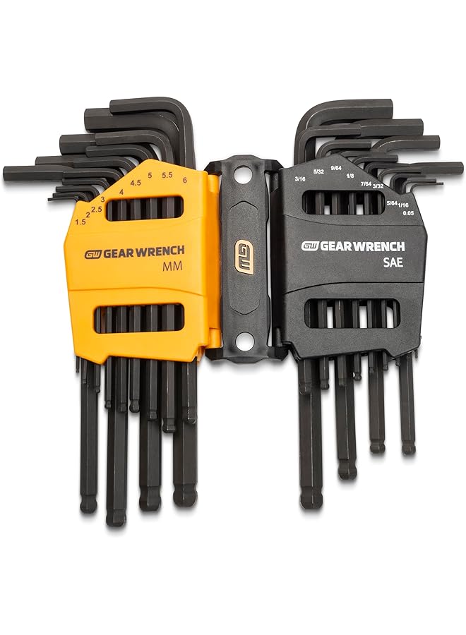 GearWrench 26 Piece Sae Metric Ball End Long Arm Hex Key Set 83505 - Image 1