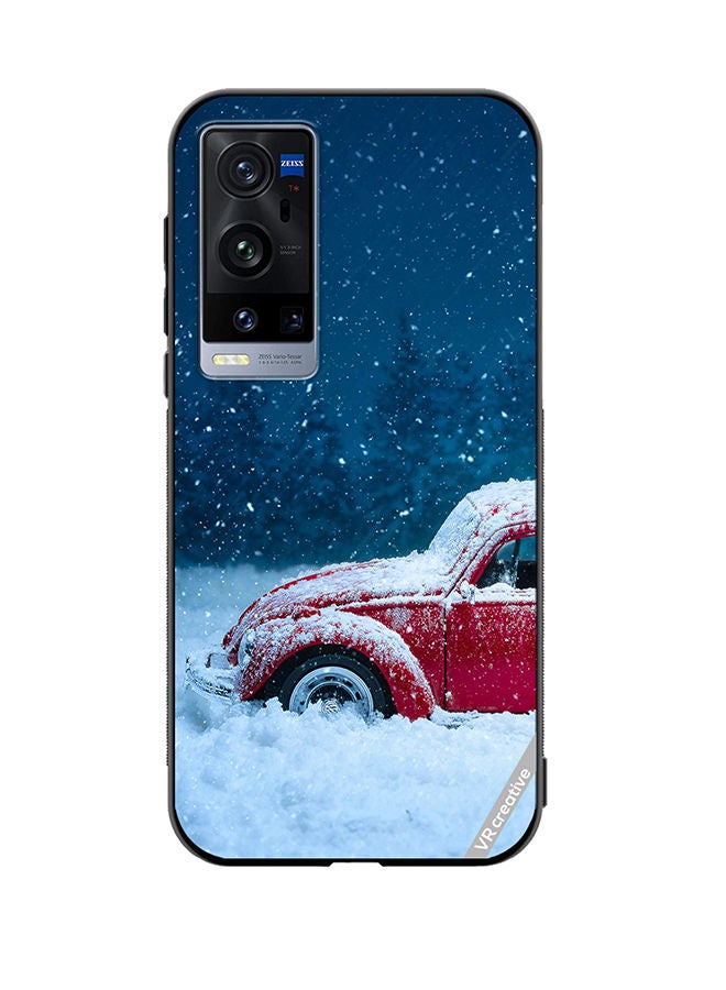 VR CREATIVE Protective Case Cover For Vivo X60 Pro Plus Christmas Car Design Multicolour - Image 1