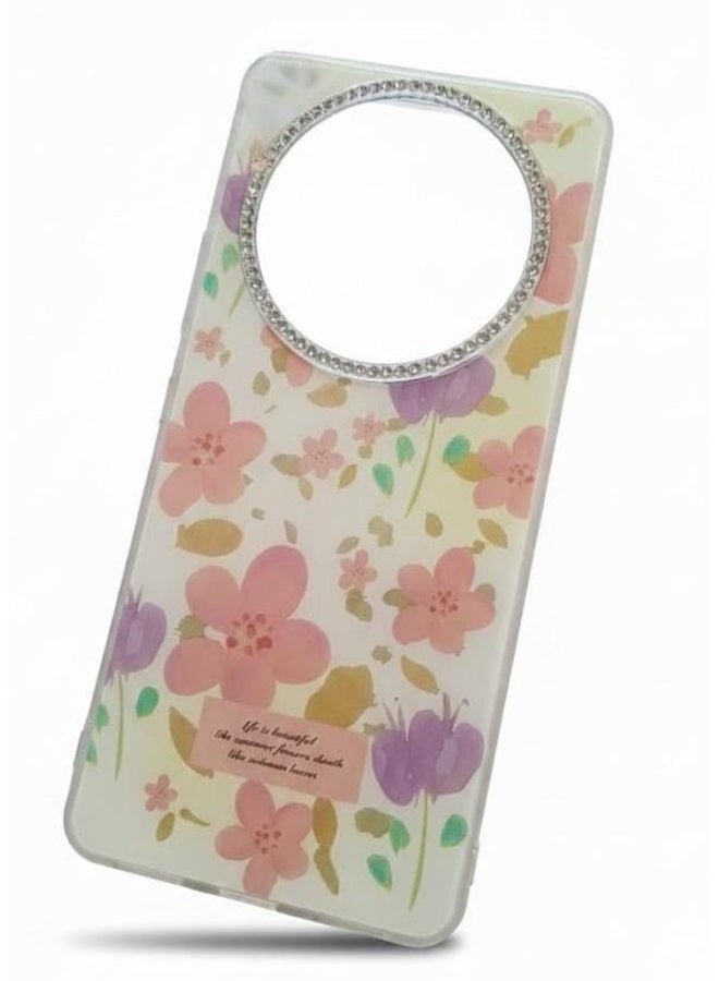 غطاء فاخر بتصميم نسائم الأزهار لهاتف Honor X9c - Image 3