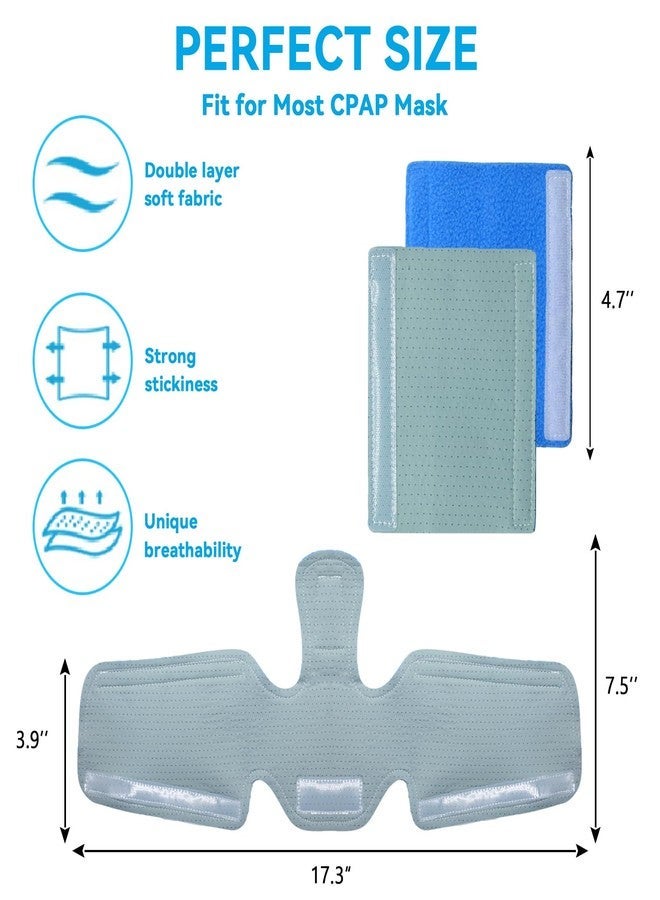 NATAKU Innovative Neck Strap Pads kit- 5 Packs Cooling Silk Comfort Headgear Strap Covers for Full Face Masks Accessories & Supplies,Soft Fleece Strap Cushions to Reduce Red Marks - Image 3
