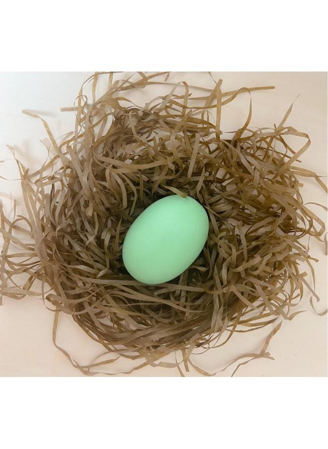 Wooden Easter Egg Models Children's DIY Coloring Graffiti Toy Simulation Chicken Egg Duck Egg Role Play Game Educational Toy-Color:Green Egg  - Image 1