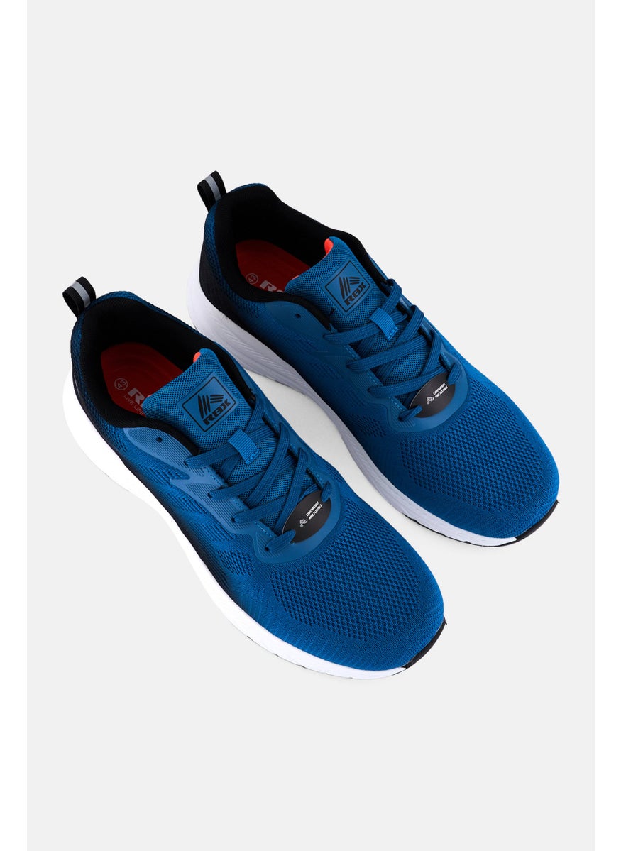 RBX - Men Lace Up Outdoor Shoes, Teal Blue - Image 1