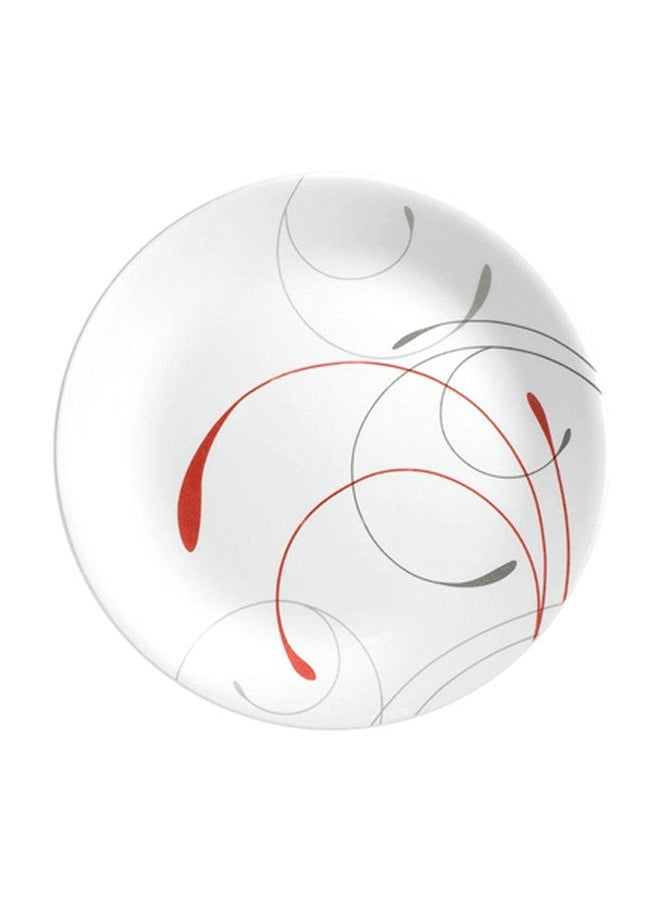 Corelle - 18-Pieces Corelle  Vitrelle Dinnerware Set White/Red - Image 1