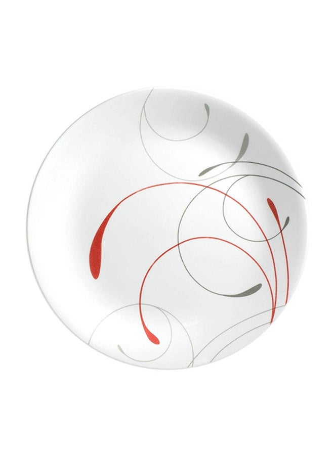 Corelle - 18-Pieces Corelle  Vitrelle Dinnerware Set White/Red - Image 1