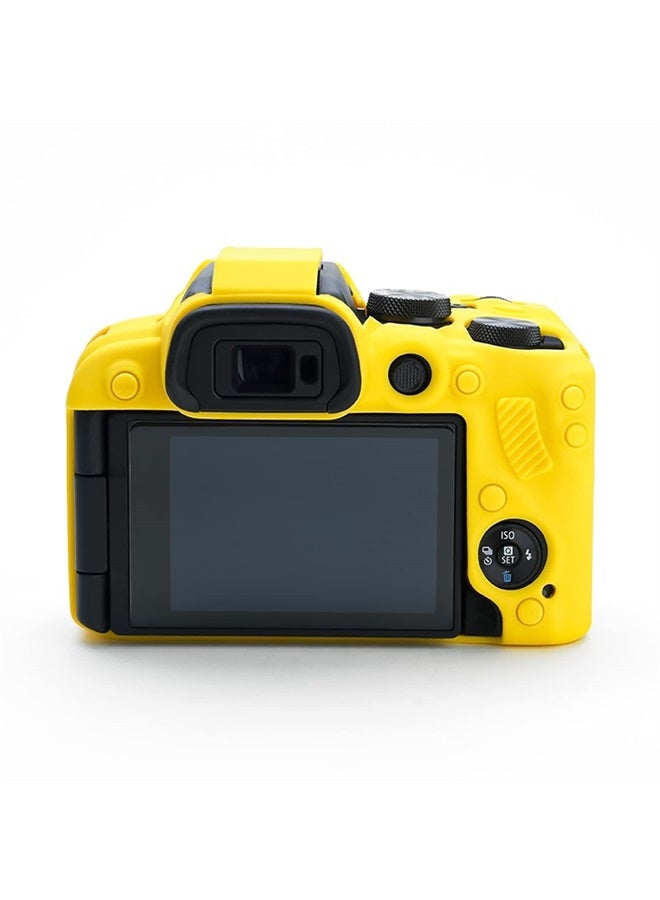 Rieibi EOS R10 Camera Case - Silicone Case for Canon eos R10 Digital Camera - Protective Cover Silicone for Canon R10 - Yellow - Image 2