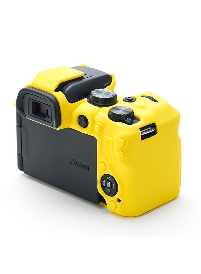 Rieibi EOS R10 Camera Case - Silicone Case for Canon eos R10 Digital Camera - Protective Cover Silicone for Canon R10 - Yellow - Image 5