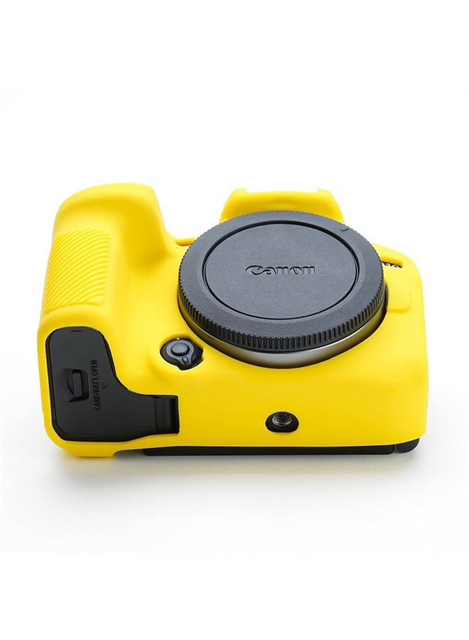 Rieibi EOS R10 Camera Case - Silicone Case for Canon eos R10 Digital Camera - Protective Cover Silicone for Canon R10 - Yellow - Image 4