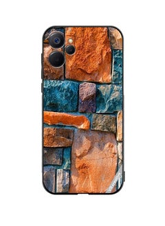 Protective Case Cover For Realme 9i 5G Abstract Stone Design Multicolour