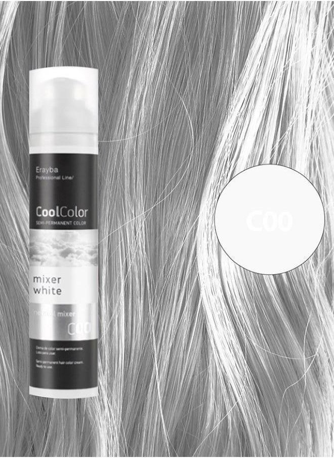 Erayba - Cool Color Semi-Permanent Hair Color 100ml C00 Neutral Blender Color - Image 1