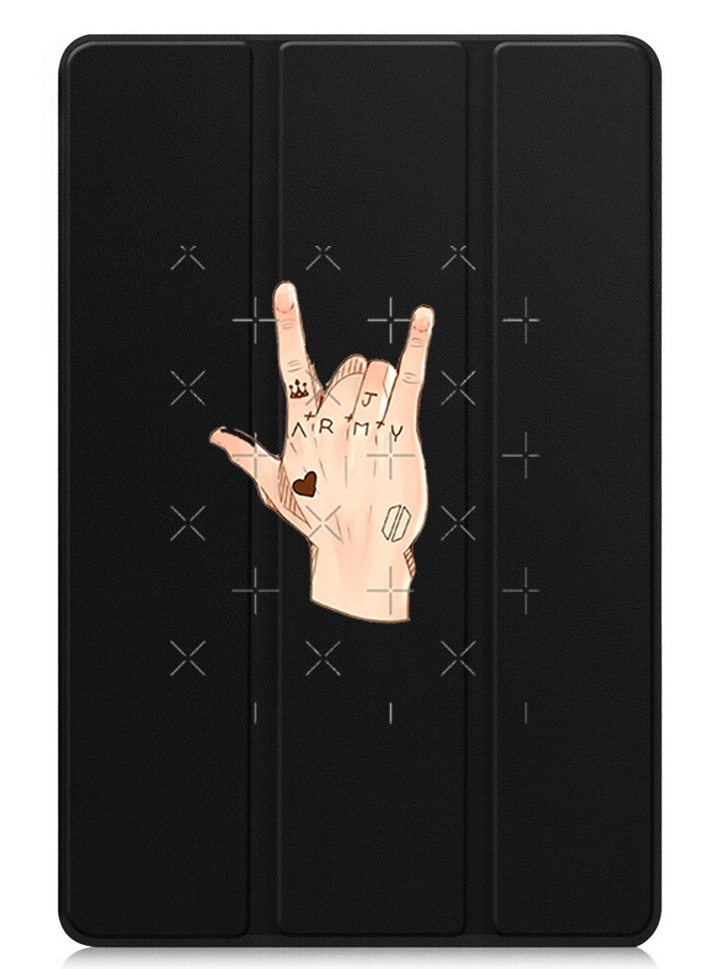 Theodor Protective Flip Case For Apple iPad mini 7th Generation (A17 Pro 2024 / Mini 6 2021 6th Generation) With Trifold Stand Auto Wake Sleep Shockproof Cover Army - Image 1