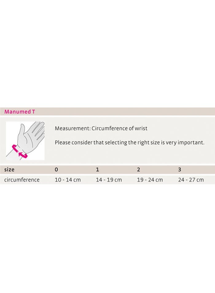 ميدي دعامة رسغ طبية مع دعم للإبهام لتثبيت الرسغ والإبهام بعد العمليات الجراحية، جبيرة رسغ قابلة للتعديل لتخفيف الألم والالتواءات وفصال مفصل الإبهام (ريزارثروز)، مناسبة لليد اليمنى، المقاس II ‏(19–23 سم) — مانو-مِد T - Image 4