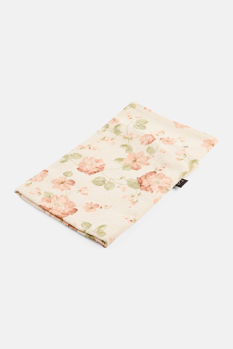 Muy Mucho Floral Printed Cushion Cover 30 x 50 cm, Beige Combo  - Image 2