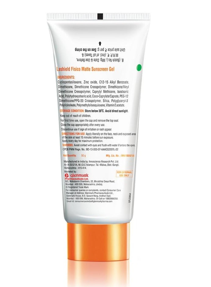 La Shield Fisico SPF 50 Mineral Based Sunscreen Gel 50 Grams  - Image 5