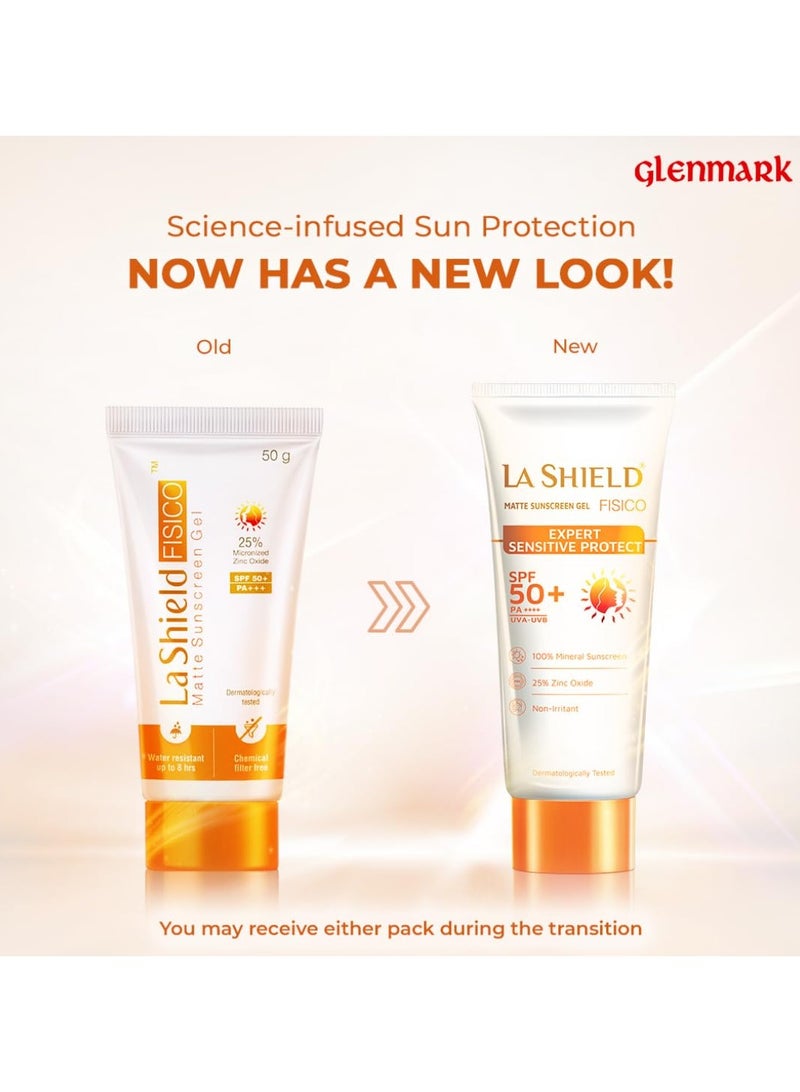 La Shield Fisico SPF 50 Mineral Based Sunscreen Gel 50 Grams  - Image 3