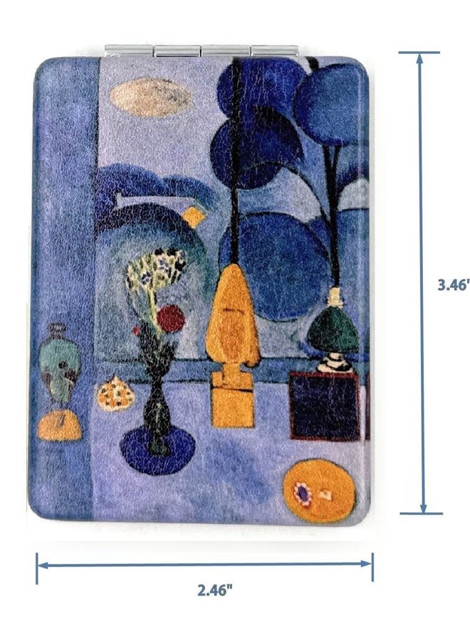 Aeisage Harmony in Blue Mirror Compact Magnifying French Artist Print Gifts Travel Mirrors for Purses Handheld Merch for Fauvism Fans - Image 2