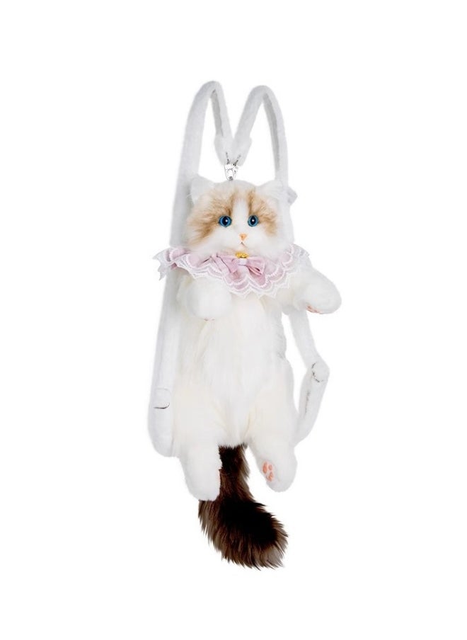 Simulation Ragdoll Cat Backpack Kitten Doll Doll Plush Doll Toy Birthday Gift Female  - Image 1