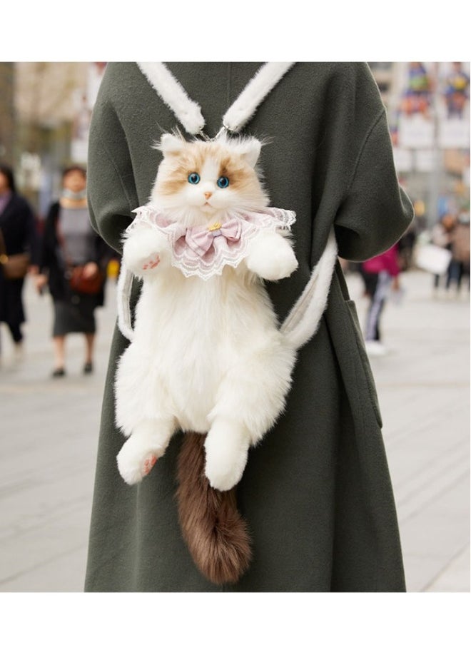 Simulation Ragdoll Cat Backpack Kitten Doll Doll Plush Doll Toy Birthday Gift Female  - Image 2