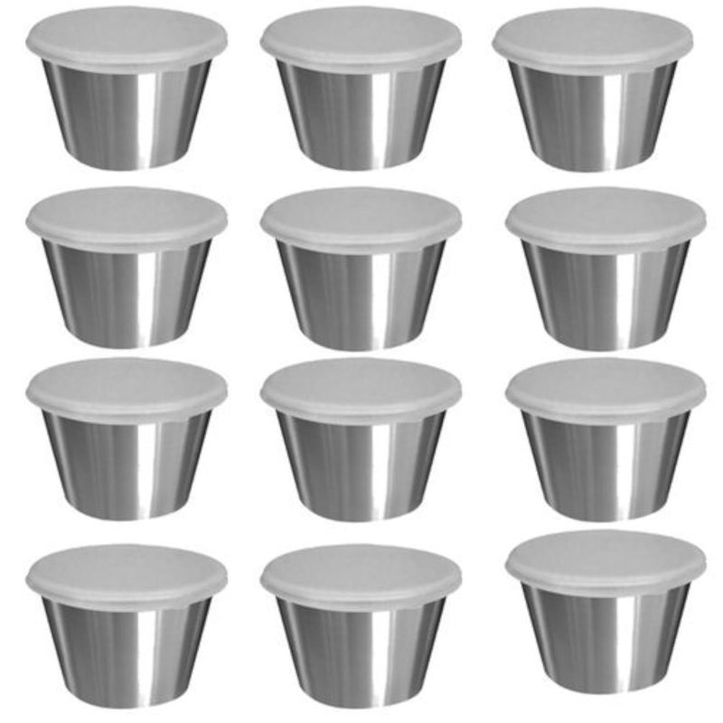Tablecraft H5069 25 oz Dipping Cups with Lids 12 Pack